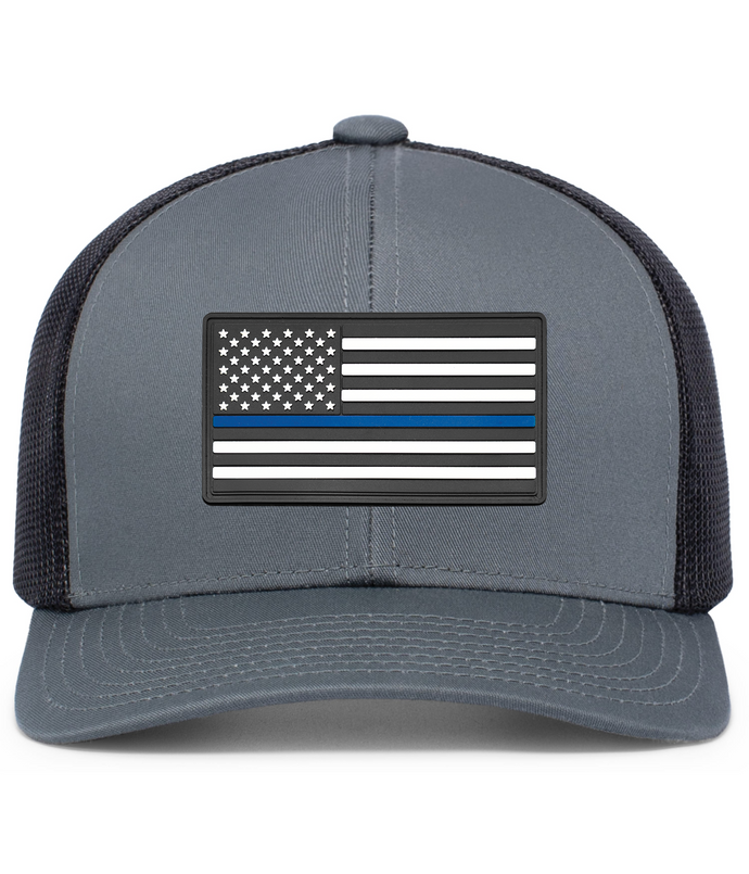 Thin Blue Line PVC Patch Hat